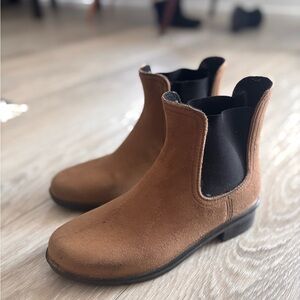 Brown Suede Ankle Boots